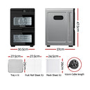 Devanti 12 Trays Food Dehydrator Dual-Zone Stainless Steel Fruit Jerky Dryer