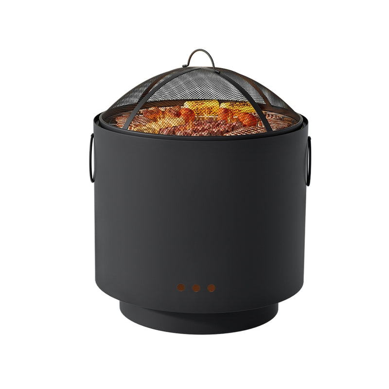 Fire Pit BBQ Portable Deep Bowl Outdoor Fireplace