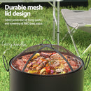 Fire Pit BBQ Portable Deep Bowl Outdoor Fireplace