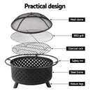 Fire Pit BBQ Grill 76cm