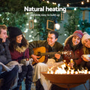 70cm Fire Pit Rustic Iron Bowl Outdoor