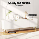 TV Cabinet Entertainment Unit Stand Storage 180CM White