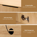 Artiss TV Unit Entertainment Unit Storage Cabinet 180cm Pine