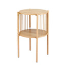 Artiss Coffee Table 2-Tier Round Wood