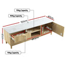 Artiss TV Unit Entertainment Unit Storage Drawer Shelf 150cm Pine