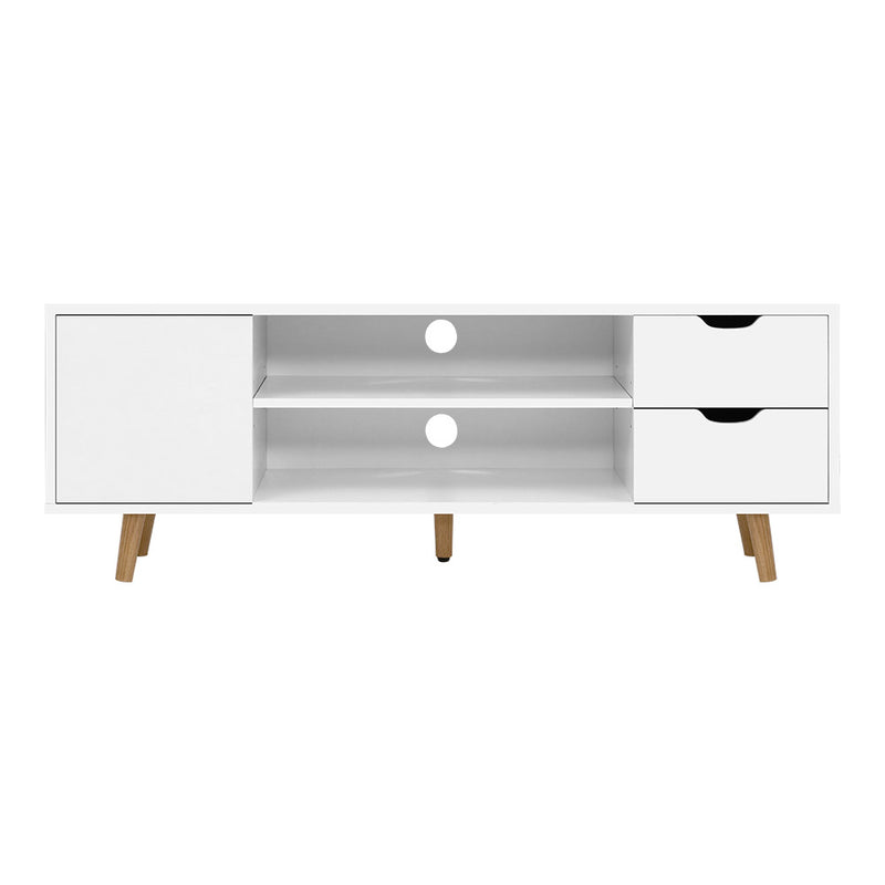 TV Cabinet Entertainment Unit 120cm White Larin