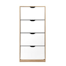 Artiss Shoe Rack Cabinet 60 Pairs 4-tier White Elen