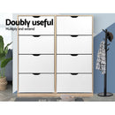 Artiss Shoe Rack Cabinet 60 Pairs 4-tier White Elen