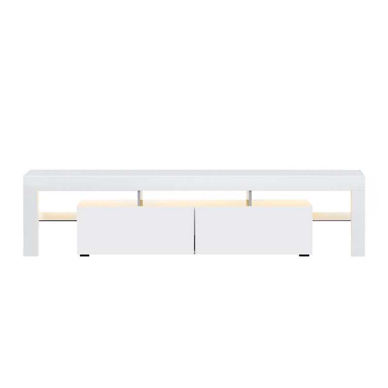 Entertainment Unit TV Cabinet LED 189cm White Elo