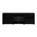 Artiss Entertainment Unit TV Cabinet LED 160cm Black Bobi
