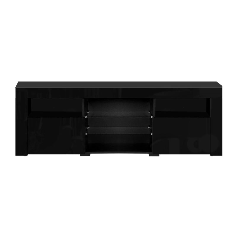 Artiss Entertainment Unit TV Cabinet LED 160cm Black Bobi