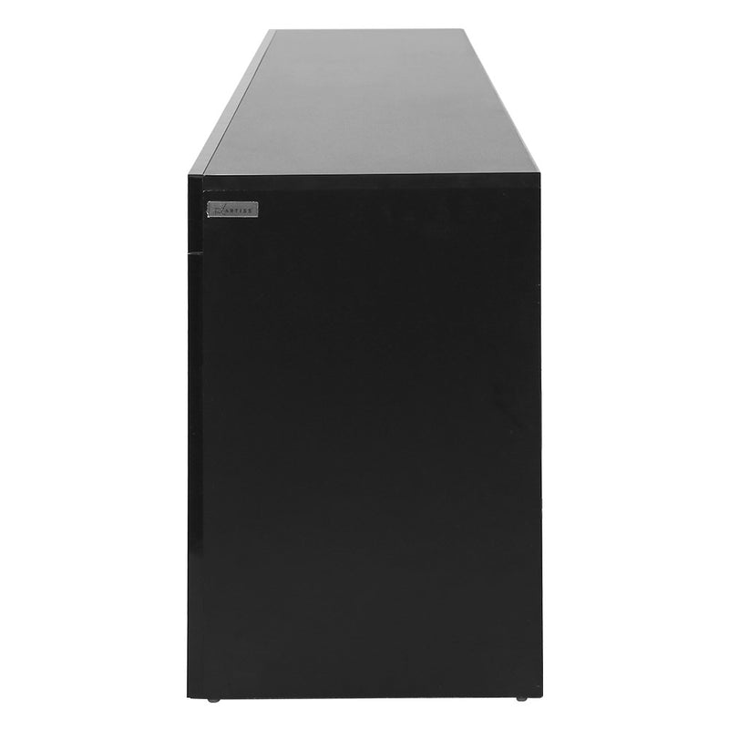 Entertainment Unit TV Cabinet LED 180cm Black Bobi