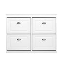 Artiss Shoe Rack Cabinet 16 Pairs 4-tier White Paul