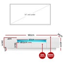 Artiss TV Unit Entertainment Unit Storage Drawer RGB LED 180cm White