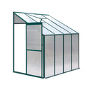 Greenhouse 2.52x1.27x2.13M Lean-to Aluminium Polycarbonate Green House Garden Shed