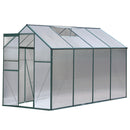 Greenhouse 2.52x1.9x1.83M Aluminium Polycarbonate Green House Garden Shed