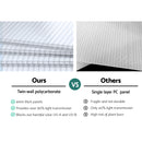 Greenhouse 3x2.5x1.95M Aluminium Polycarbonate Green House Garden Shed