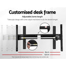 Standing Desk Motorised Walnut 140CM