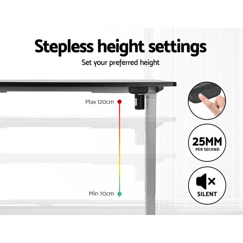 Standing Desk Motorised 140CM Black