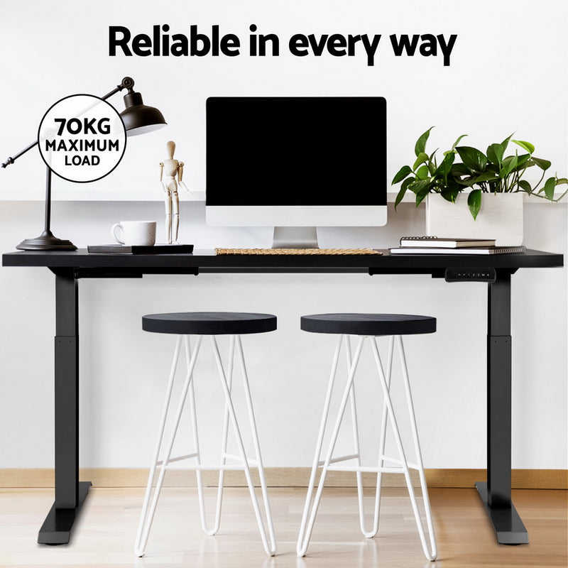 Standing Desk Motorised Dual Motor Black 120CM