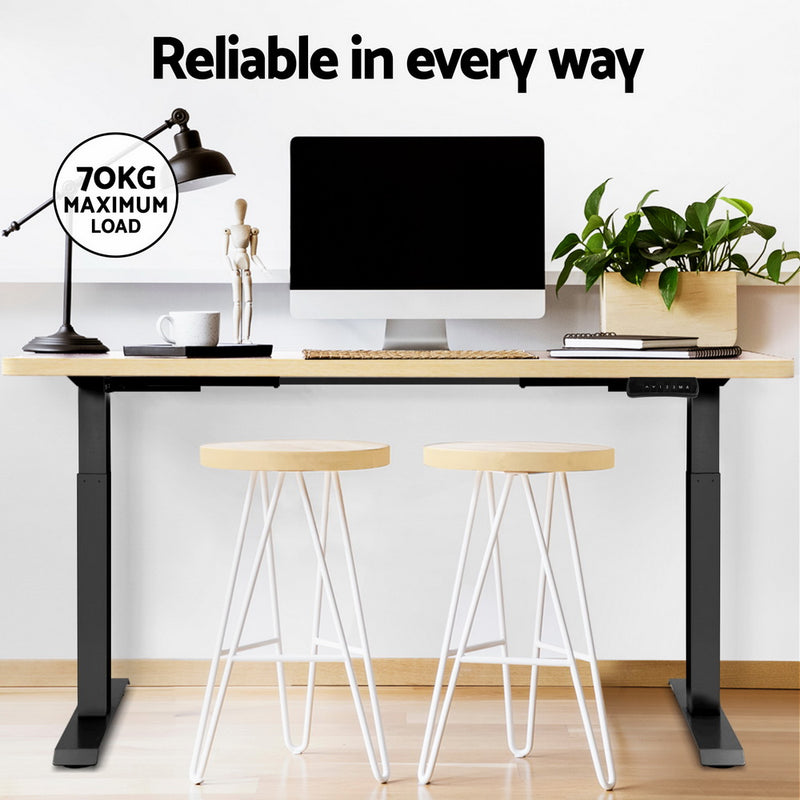 Standing Desk Motorised Dual Motor Oak 120CM