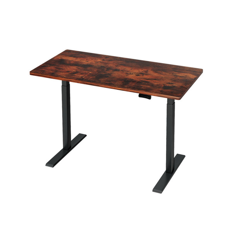 Standing Desk Motorised Dual Motor Rustic Brown 120CM