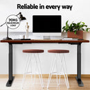 Standing Desk Motorised Dual Motor Walnut 120CM