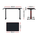 Gaming Desks Standing Desk Motorised 140CM Black