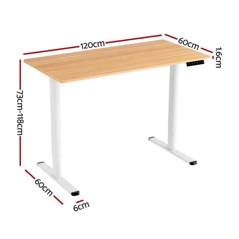120CM Electric Standing Desk Sit Stand Desks Home Office Computer Desk