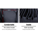 Hammock Chair Outdoor Camping Hanging with Steel Stand Grey