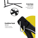 Hammock Chair Outdoor Camping Hanging with Steel Stand Rainbow