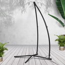 Hammock Chair Steel Stand Outdoor Furniture Heavy Duty Black
