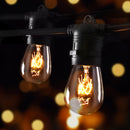 38m LED Festoon String Lights Outdoor Christmas Wedding Waterproof Garden Decor