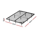 Artiss Double Bed Frame,Floating Metal Bed Frame with Smart LED Lights - Sturdy Metal Platform Bed Base, Silent Design, Tool-Free Assembly, 300KG Capacity for Home/Hotel/Master Bedroom