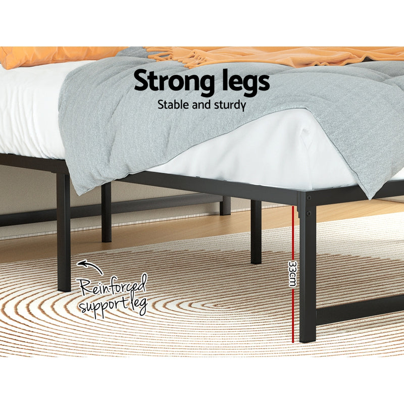 Artiss Bed Frame Double Size Metal Bed Frame TINO