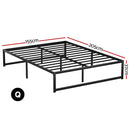 Artiss Bed Frame Queen Size Metal Bed Frame TINO