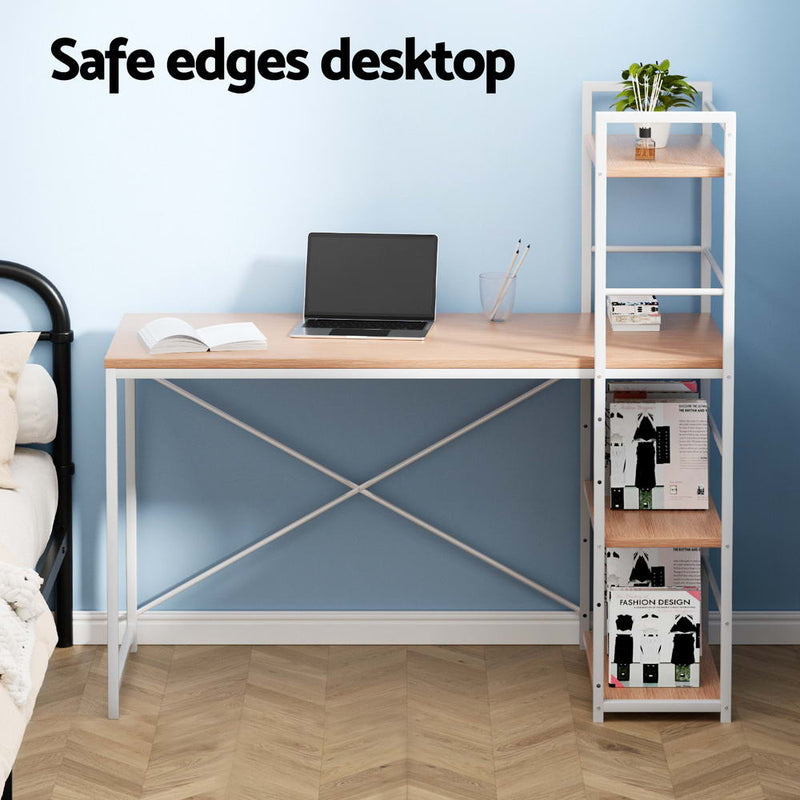 Computer Desk Shelf Oak 120CM