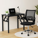Computer Desk Mesh Office Chair Set Foldable Home Study Table Black