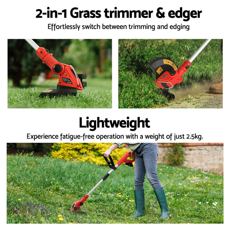 20V Cordless Line Trimmer Lawn Whipper Grass Snipper