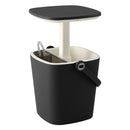 Gardeon 2-in-1 Outdoor Bar Table Portable Wine Cooler 15L Ice Bucket Tong Black