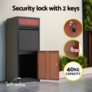 Parcel Letterbox Drop Box Package Black