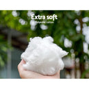 Pet Bed 90cm Large Calming Soft Plush - Dark Grey