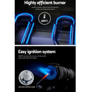 Portable Gas BBQ Grill 2 Burners with 2 Plates