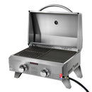 Portable Gas BBQ Grill 2 Burners with 2 Plates