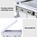 Cefito Pull Out Bin Kitchen Triple Slide Garbage Rubbish Bins Basket White 31L