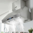 Devanti 900mm Range Hood 3-Speed Fan LED Display Remote Control