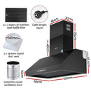 Devanti 1200mm Commercial BBQ Range Hood Dual Motor W/ Remote Control Black