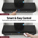 Devanti 1500mm Commercial BBQ Range Hood Dual Motor W/ Remote Control Black