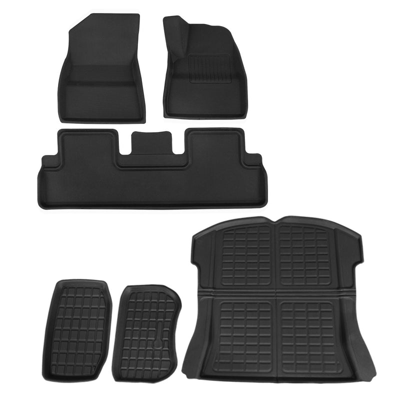 Tesla Model 3 Car Rubber Floor Mats Trunk Toolbox Cargo Mat Carpet