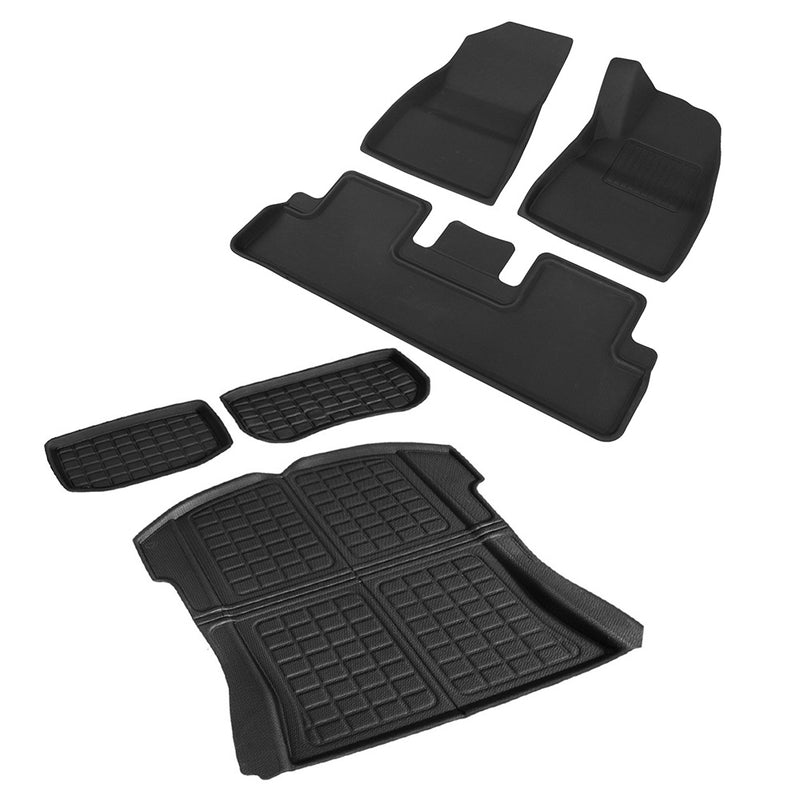 Tesla Model 3 Car Rubber Floor Mats Trunk Toolbox Cargo Mat Carpet